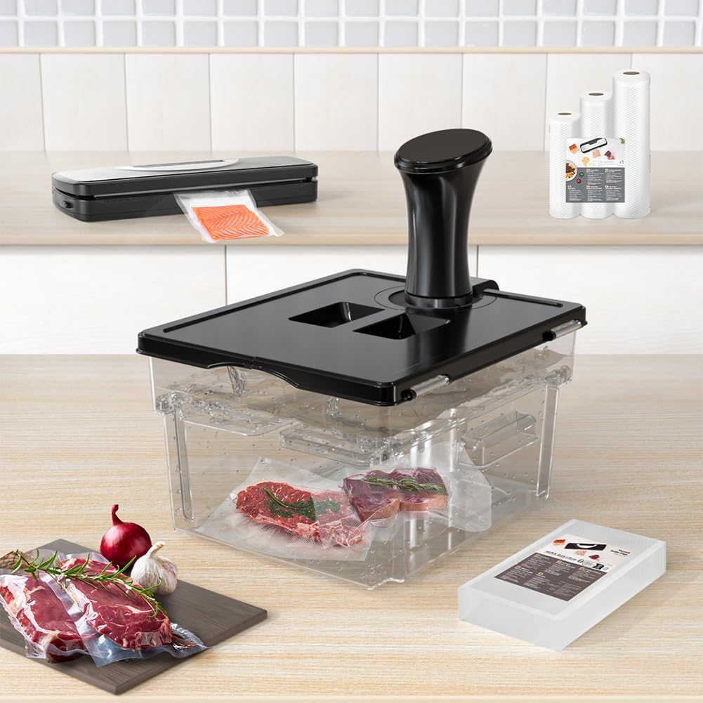 Sous Vide Behälter mit Deckel Sous Vide Container mit Rack 11L für Sous Vide Stick Garer Mehrere Mar