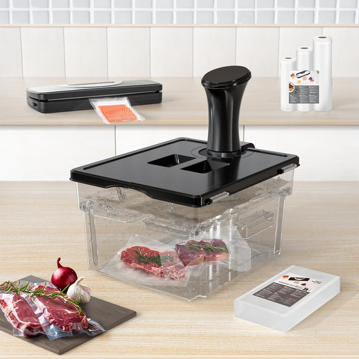 Sous Vide Behälter mit Deckel Sous Vide Container mit Rack 11L für Sous Vide Stick Garer Mehrere Mar