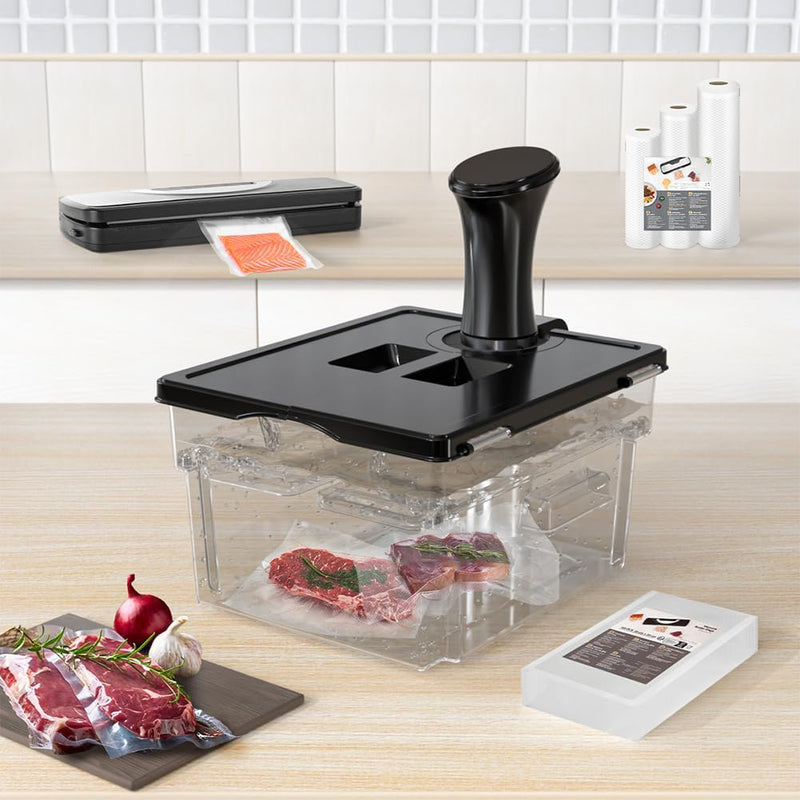 Sous Vide Behälter mit Deckel Sous Vide Container mit Rack 11L für Sous Vide Stick Garer Mehrere Mar