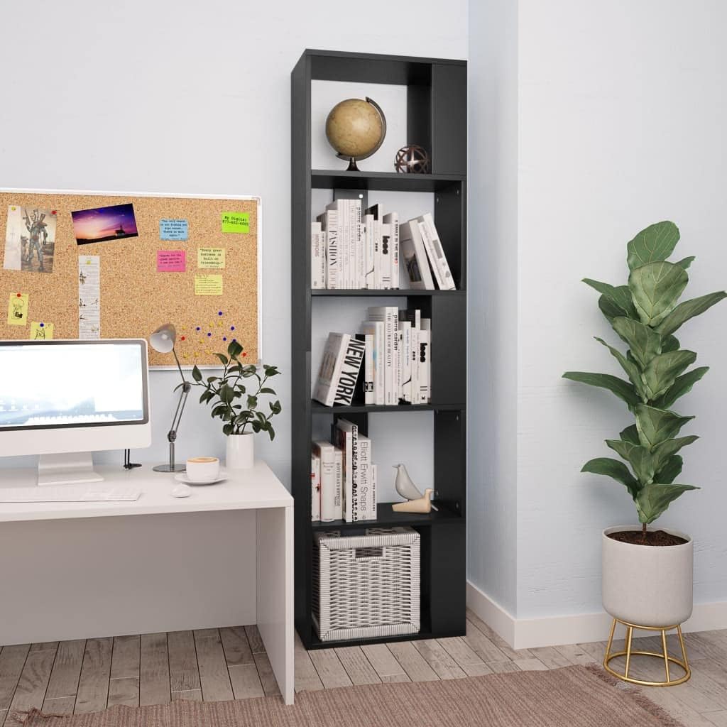 Tidyard Bücherregal, mit 5 Ebenen, Raumteiler, Standregal, Aufbewahrungsregal, für Wohnzimmer, Büro,