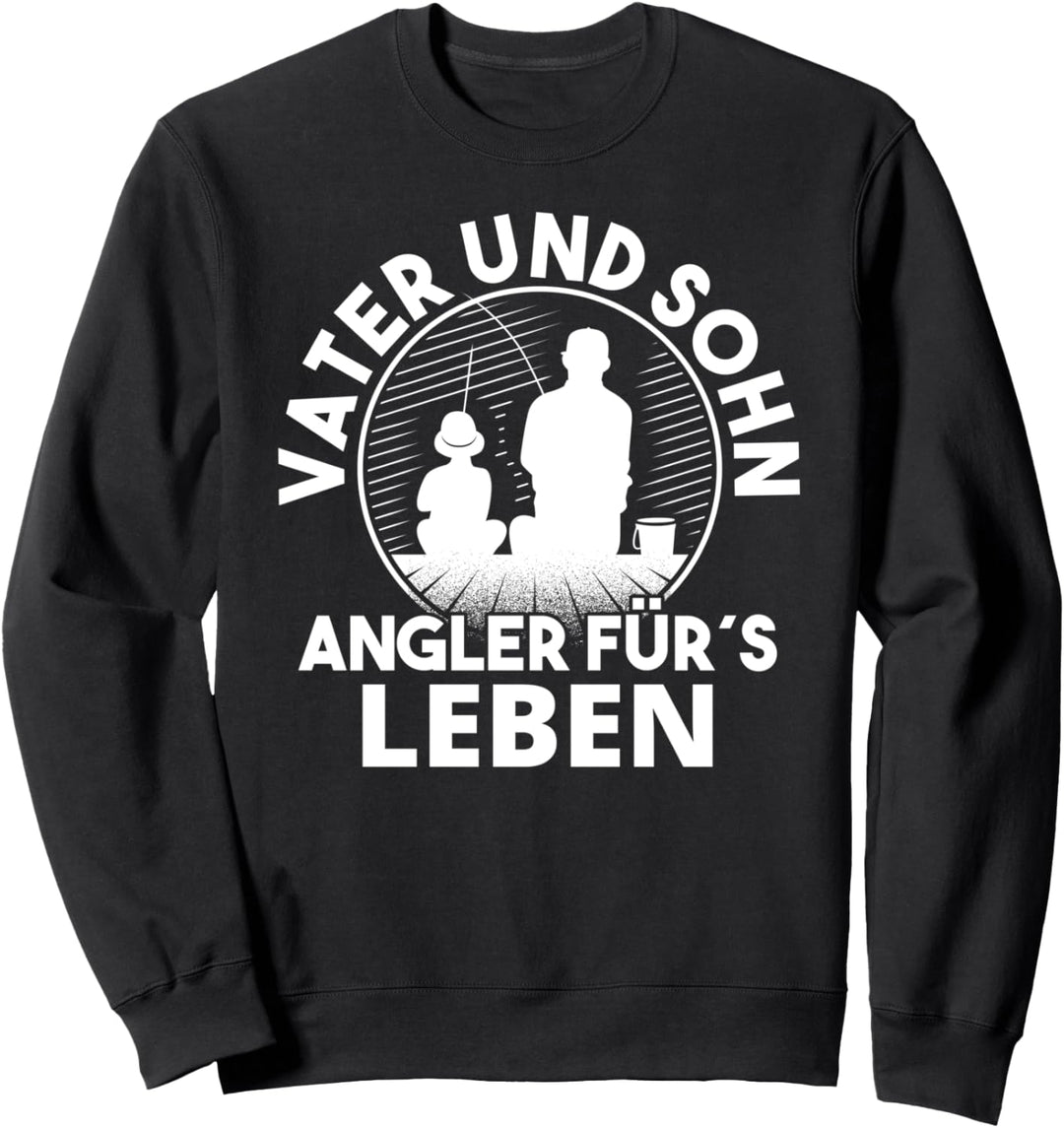 Vater und Sohn Angler Geschenk für Fischer Angeln Karpfen Sweatshirt