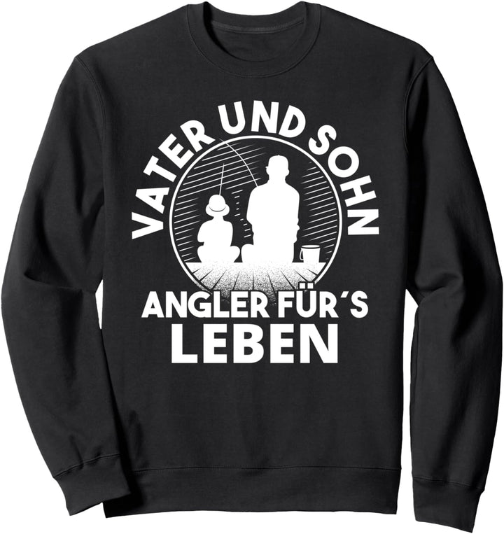 Vater und Sohn Angler Geschenk für Fischer Angeln Karpfen Sweatshirt