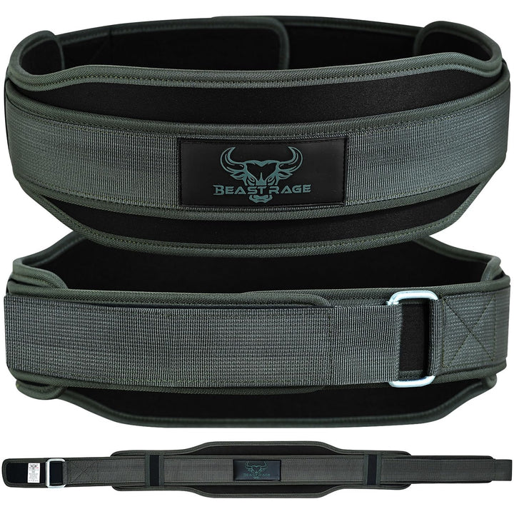 Gewichthebergürtel, Doppelkraft, gepolstert, 5,5 Neopren, für Rücken, Fitnessstudio, Bodybuilding, K