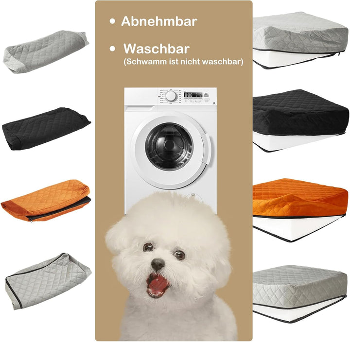 Hunde Autositz für kleine &amp; mittelgrosse bis 25kg mit Sicherheitsleine &amp; Aufbewahrungstaschen abnehm