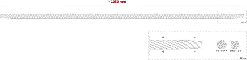 Ersatzteil Antriebswelle Welle Langhalsschleifer Deckenschleifer Wandschleifer passend für Flex (Ant