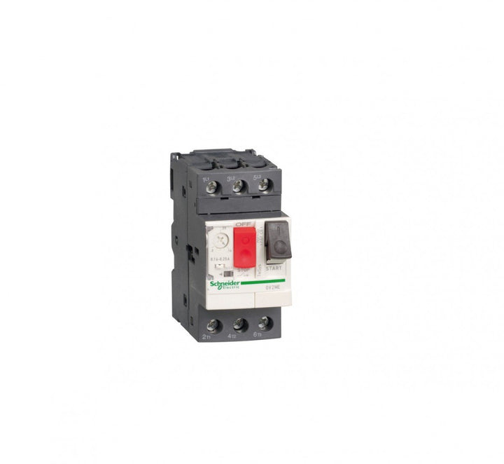 Schneider Electric | GV2ME10 - Motorschutzschalter, 3p, 4-6,3A, Tasterbetätigung, Schraubanschluss -