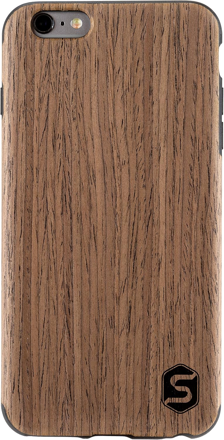 Sebastian Sturm Handyhülle Maxi | Hergestellt aus echtem Holz Black Walnut in Einer TPU-Hülle | Komp