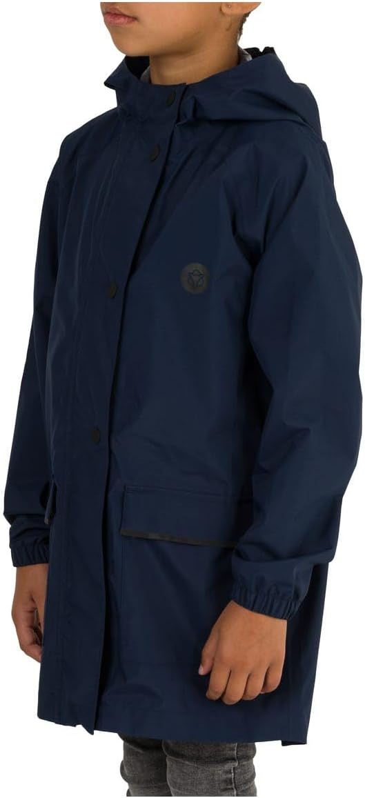 AGU Go Parka Kids Regenjacke Essential | Wind- und Wasserdicht | Blau | 140