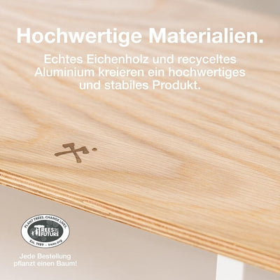 Woodcessories - Monitorständer Holz, Monitor Erhöhung Schreibtisch, ergonomische Bildschirmerhöhung