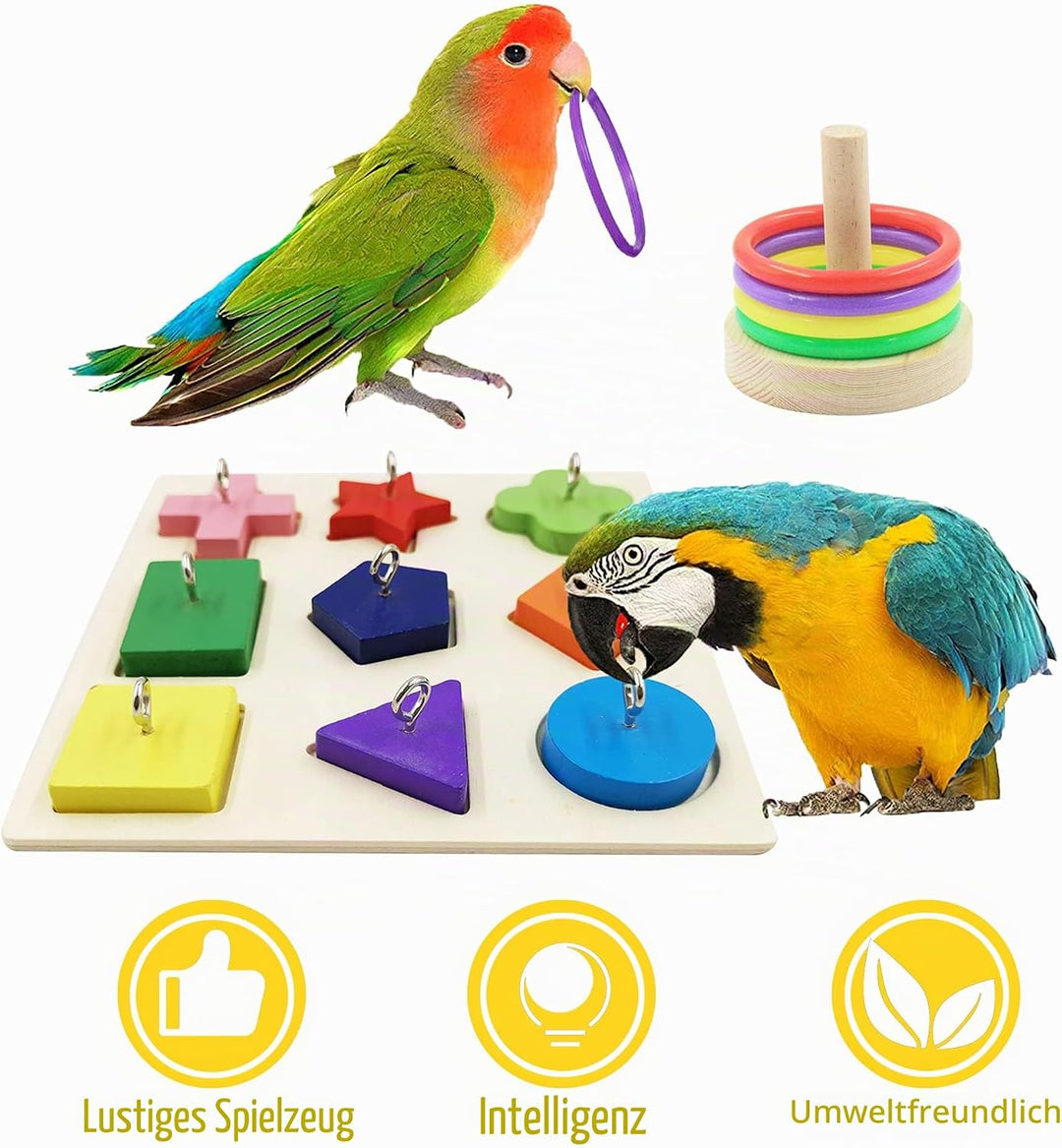 Vogelspielzeug für Papageien, 5 Packungen