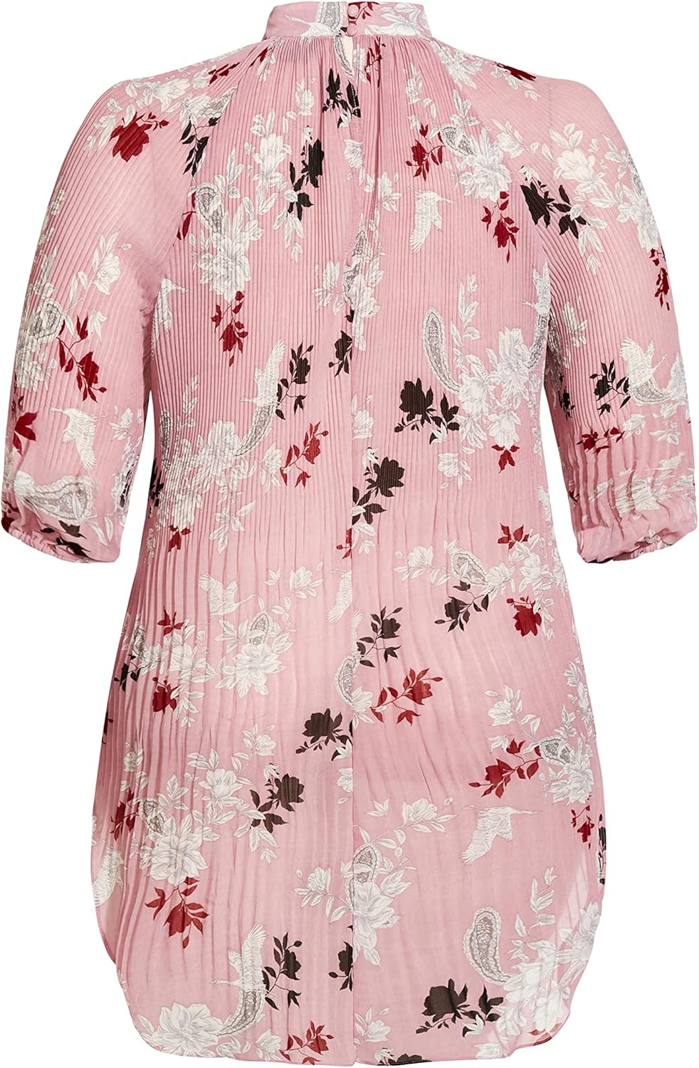 CITY CHIC Damen Übergrösse Top Fly Away Hi Lo Klassisches Hemd 48 Grosse Grössen Eisrosa Fly Away, 4