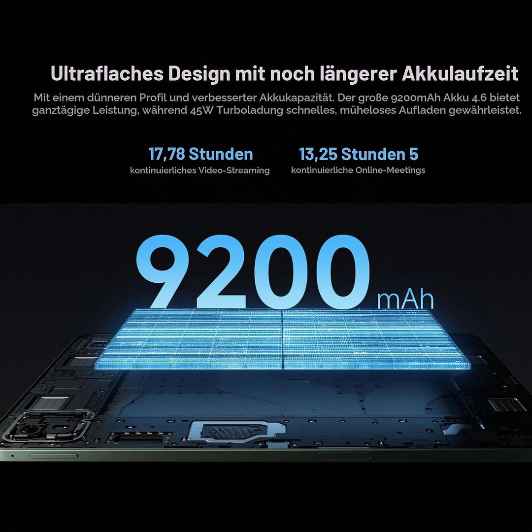 XIAOMI Pad 8 8 GB/128 GB, WiFi 7, 11,2" 3,2K Tablet, Dolby Atmos Sound, Snapdragon 870 Prozessor, 92