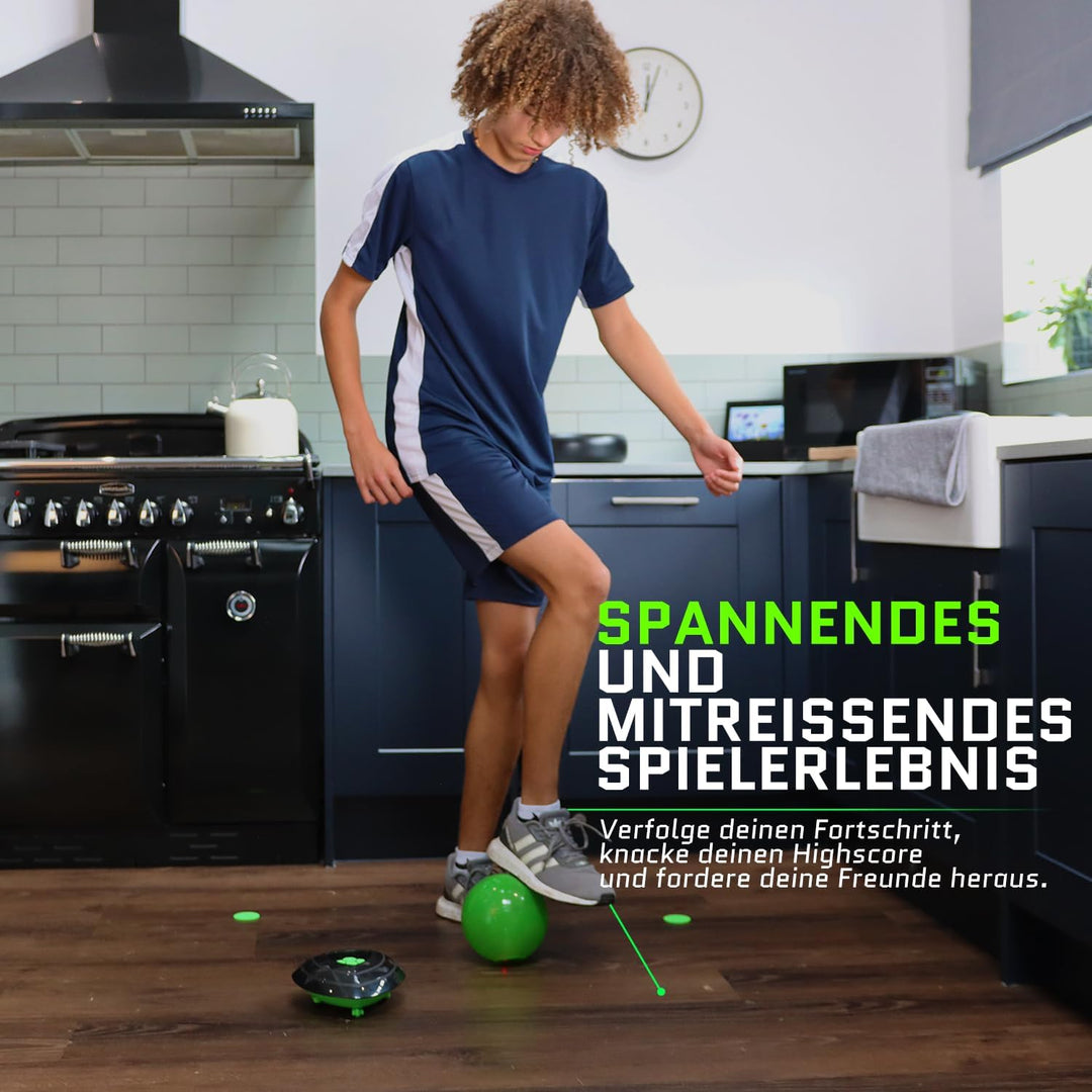 Smart Ball 1001CB-MTL Soccer Bot HallenFusballtrainer, Schwarz, Einheitsgrösse