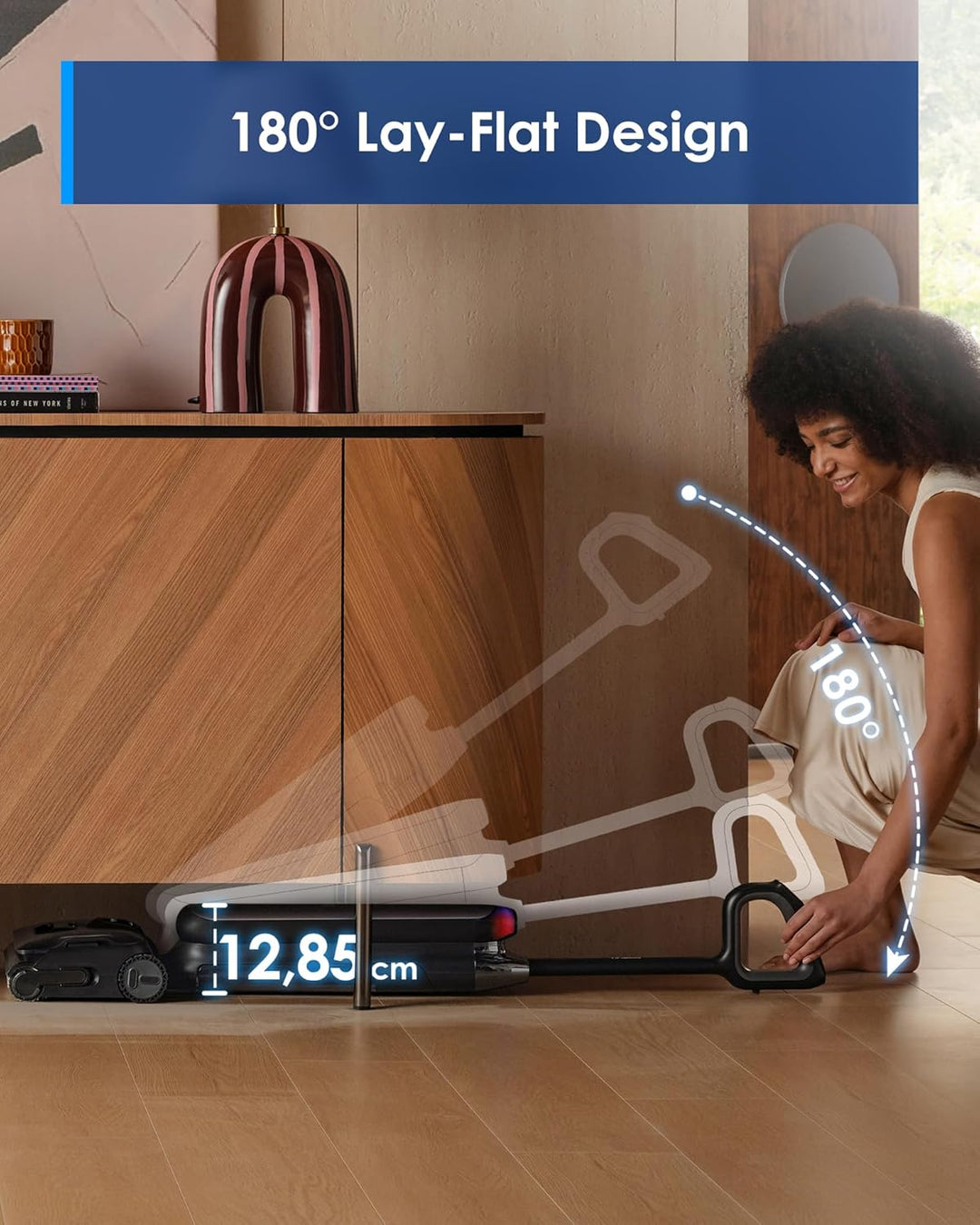 Tineco Floor One S9 Artist Stilvoller Nass Trockensauger, 22kPa Nasssauger, 360° SmoothDrive, Anti-T