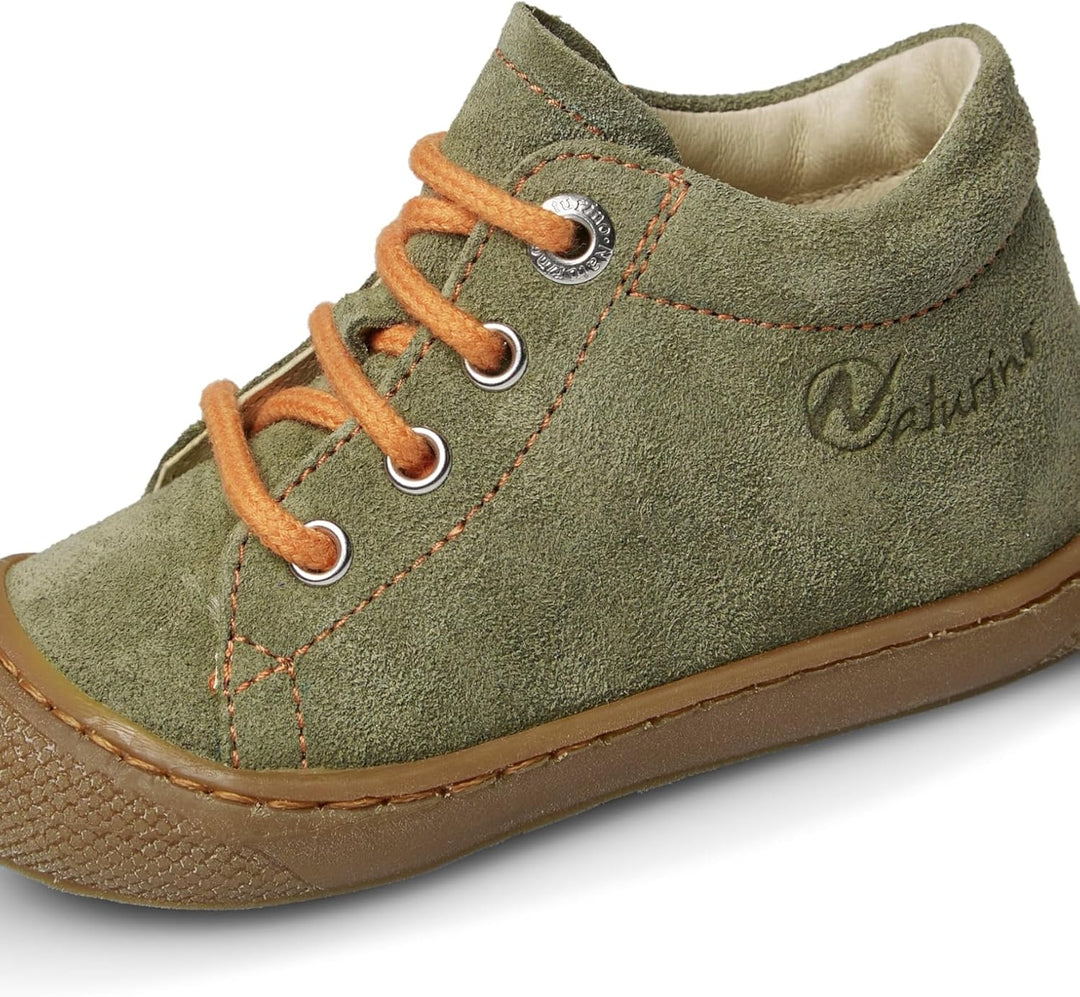 Naturino Lauflernschuhe aus Veloursleder 20 EU Militärgrüne, 20 EU Militärgrüne