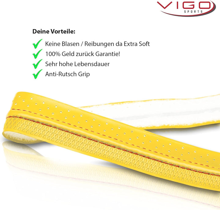 VIGO SPORTS selbstklebendes Tennis Griffband mit Anti-Schweiss Technologie – rutschfestes Badminton
