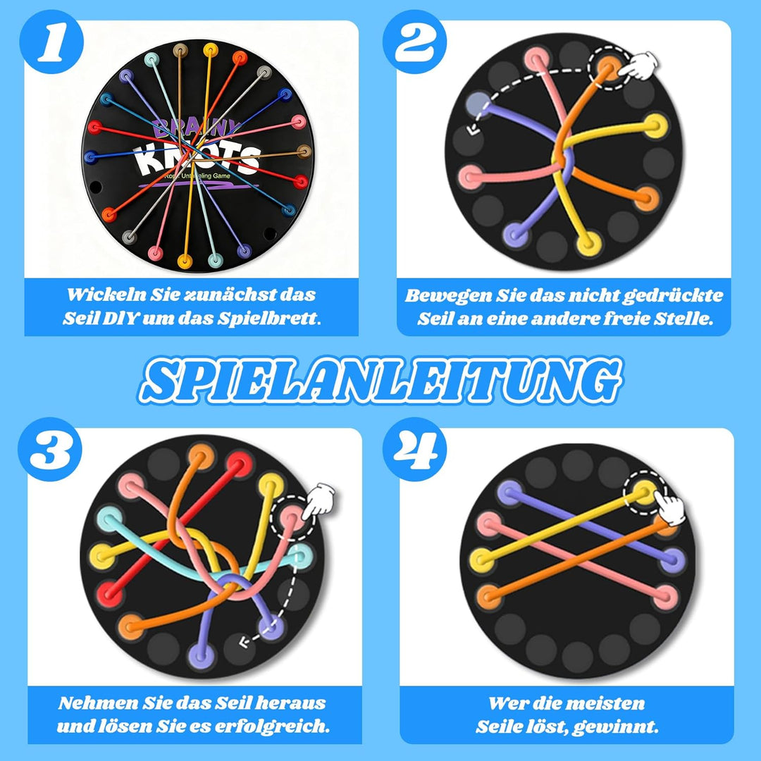 Brainy Knots Spiel Rope Herausforderungs Rätsel Knobelspiele mit Seil Logik Strategiespiel Logik Spi