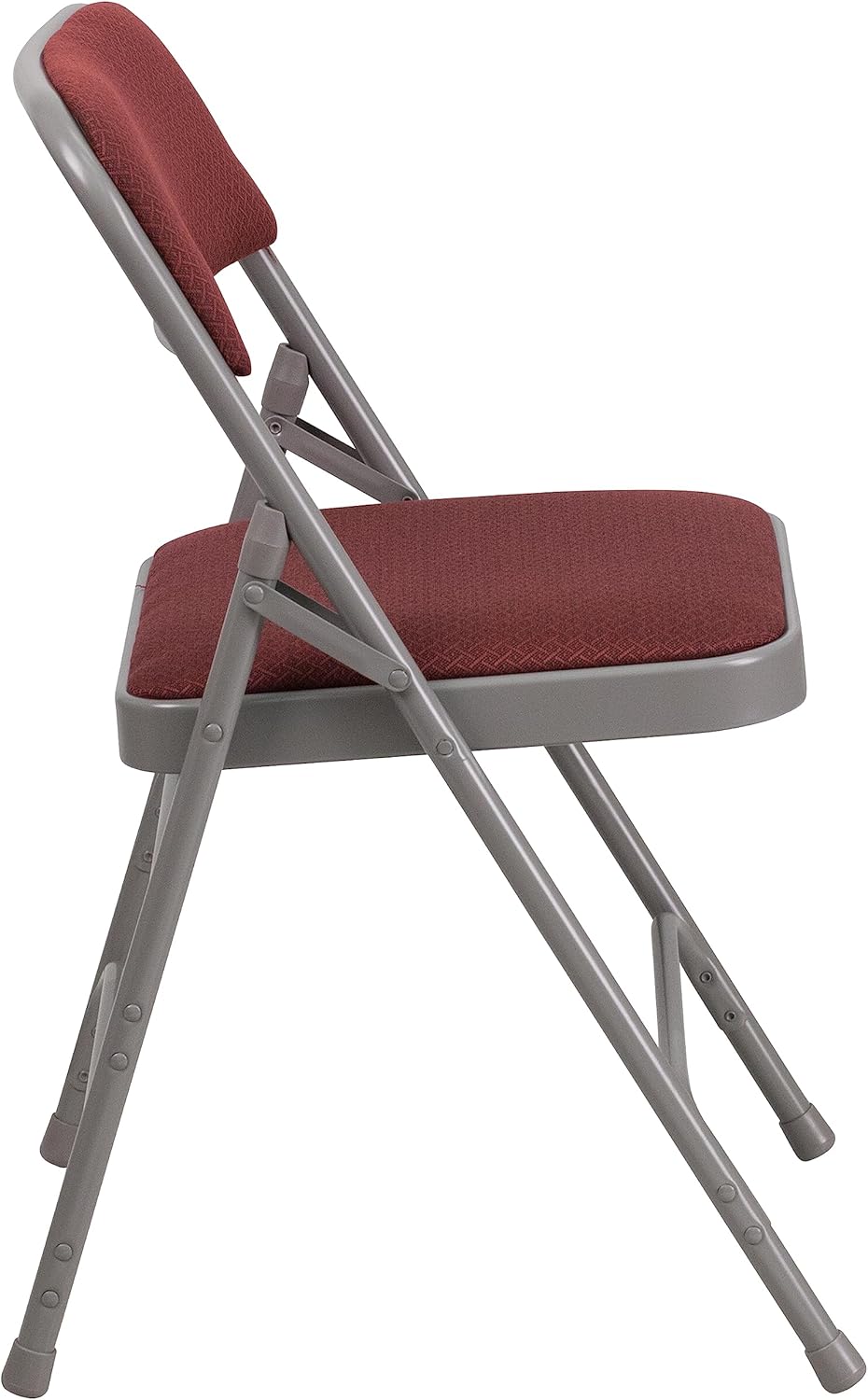 Flash Möbel Hercules Serie Curved Triple doppelstrebig und doppelt Klappsessel (4 Pack), Burgund/Gra