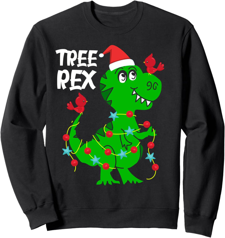 T-Rex Dinosaurier Weihnachtsbaum Witzig Weihnachten Sweatshirt