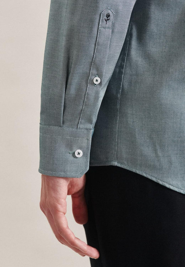 Seidensticker Herren Hemd 39 Dunkelgrün, 39 Dunkelgr&#xFC;n