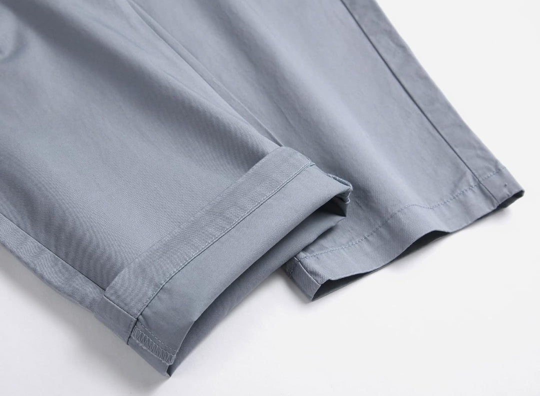 ALXHUTE Mädchen Cargo Hose Straight Kinder Cargohose mit Gummizug 140 Hellgrau, 140 Hellgrau