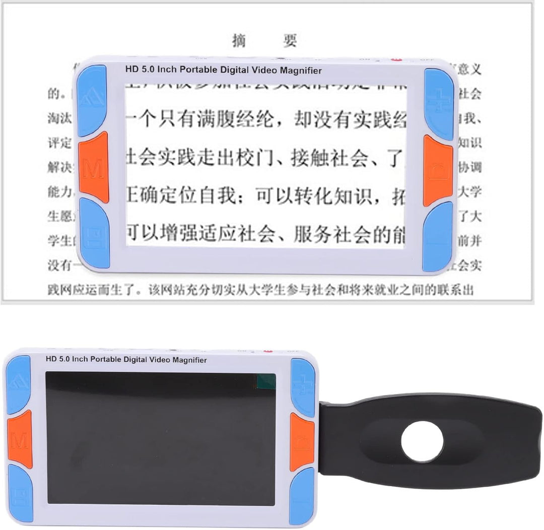 CCYLEZ 5 Zoll Handheld Video Digital Lupe, Elektronische Sehhilfe, Unterstützung des Bildschirms Zum