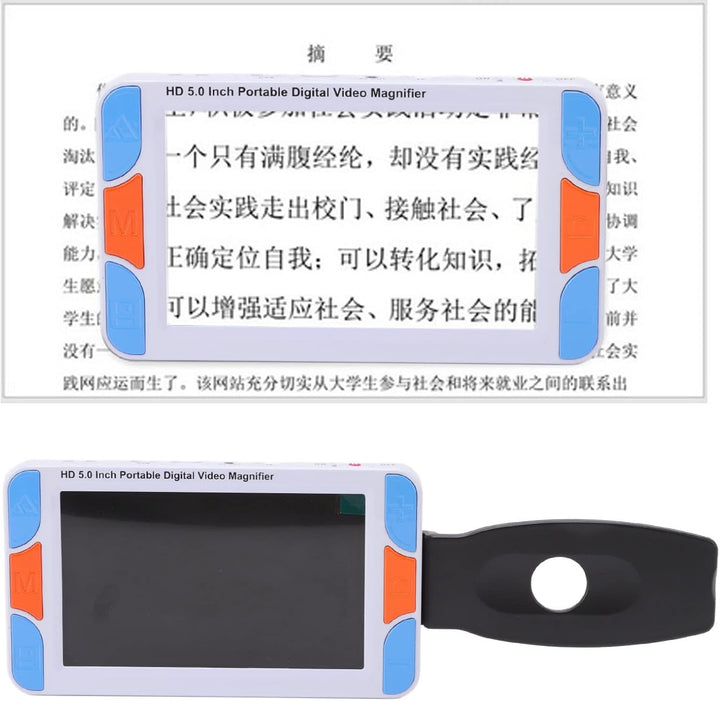 CCYLEZ 5 Zoll Handheld Video Digital Lupe, Elektronische Sehhilfe, Unterstützung des Bildschirms Zum