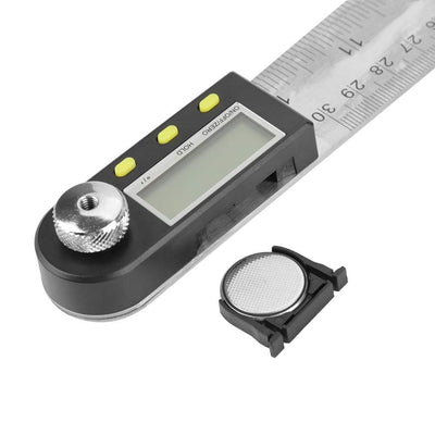 Digital Winkelmesser 2 in 1 Winkelsucher 0-300mm 360 ° Rostfreier Stahl Elektronisch Winkelmesser Go