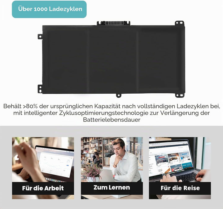 K KYUER BK03XL Laptop Akku für HP Pavilion X360 14-ba0xx 14-ba1xx 14-ba2xx 14-ba006ng 14-ba011ng ba0