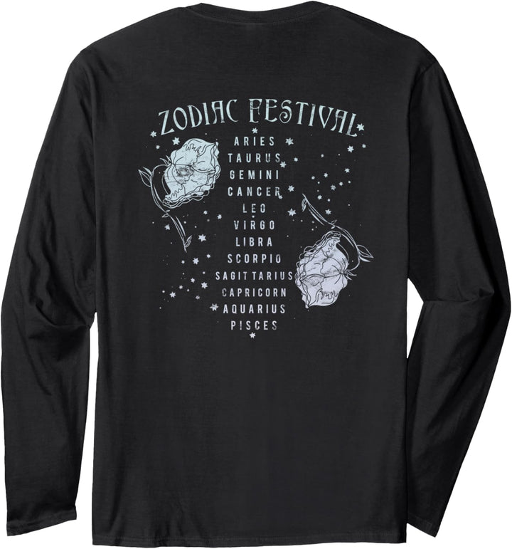Zodiac Festival Moon & Roses Langarmshirt