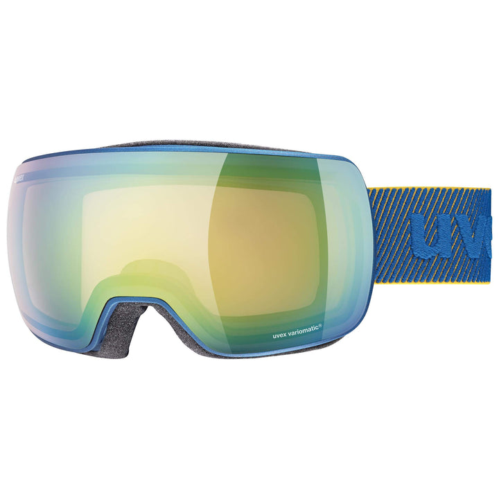 Uvex Unisex Compact V Skibrille (1er Pack) Einheitsgrösse underwater mat/green-clear, Einheitsgrösse