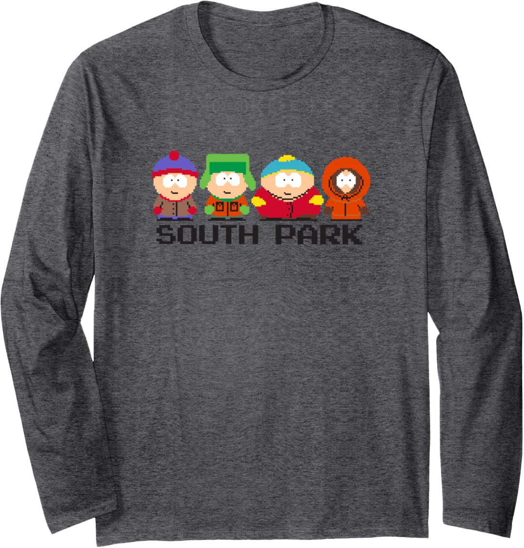 8 Bit South Park Langarmshirt