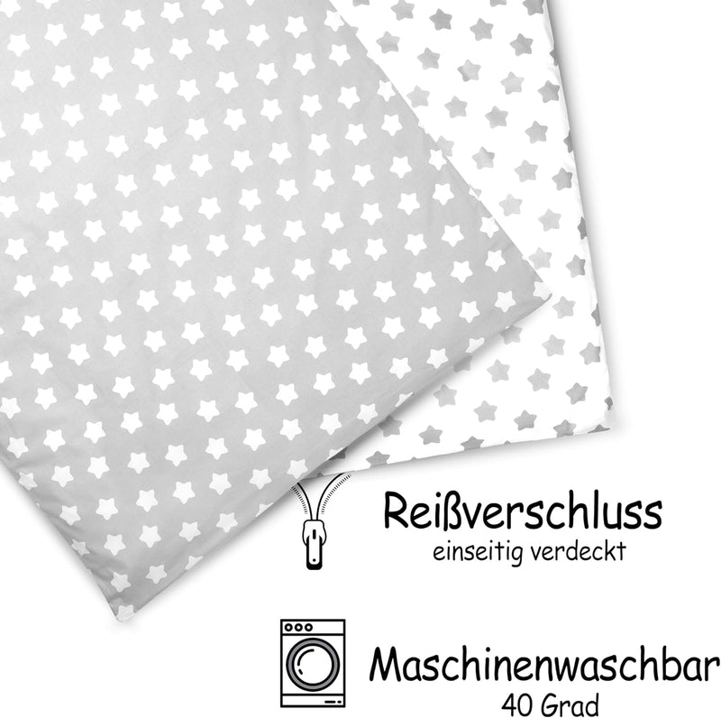 PinkZebra Baby- & Kinderbettwäsche: Decke 100 x 135 cm + Kissen 40 x 60 cm, Babybettwäsche für Mädch