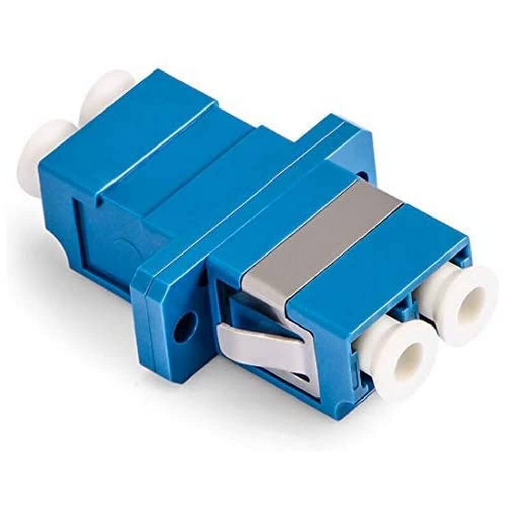 Elfcam - Glasfaser Adapter, LWL Kupplung LC/UPC auf LC/UPC Monomode Duplex,10 Stück, 10 Stück LC-LC