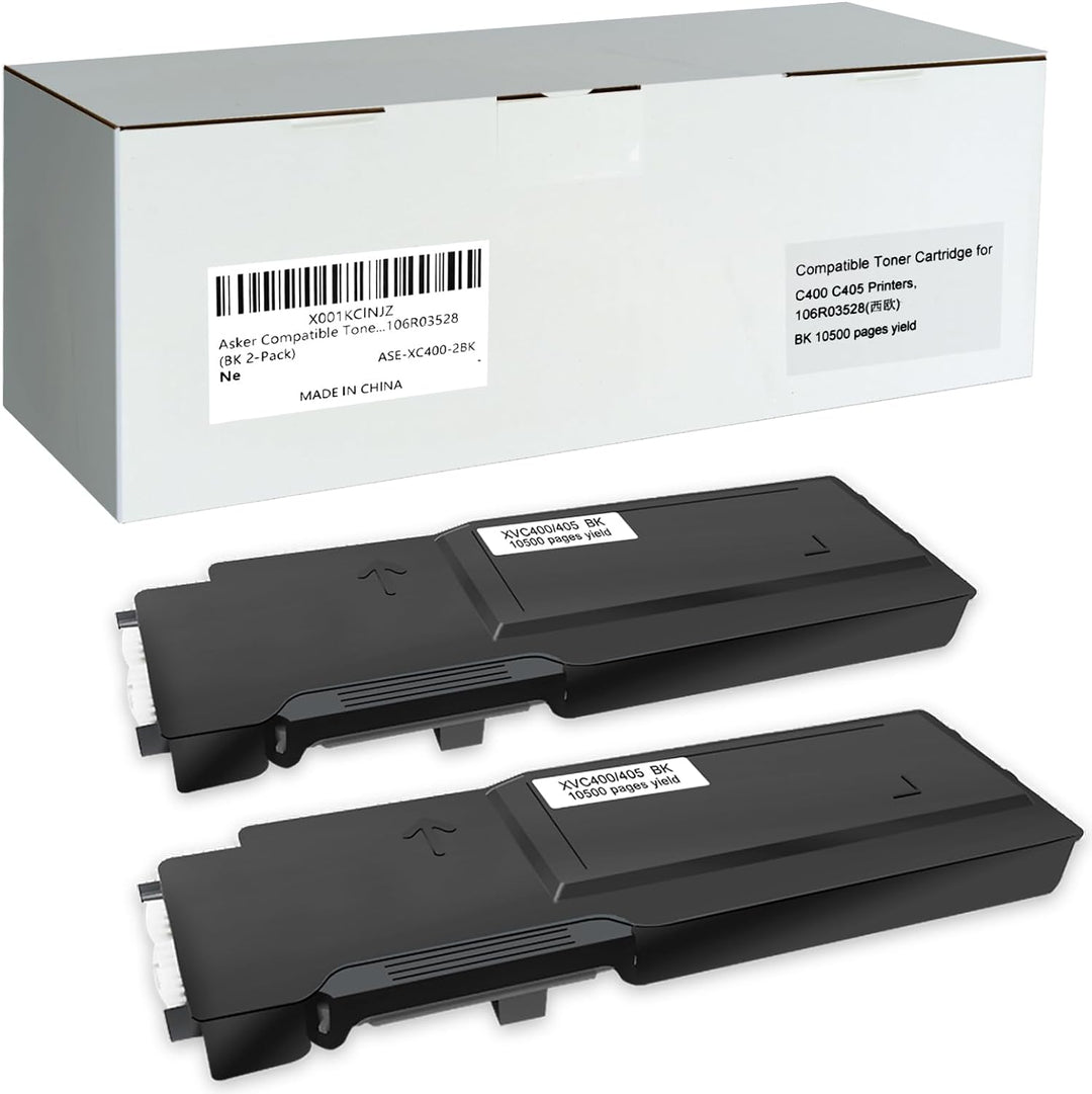 2 Packungen Kompatibler Tonerkartusche für Xerox VersaLink C400 C400V C400N C400DN C405 C405V C405N