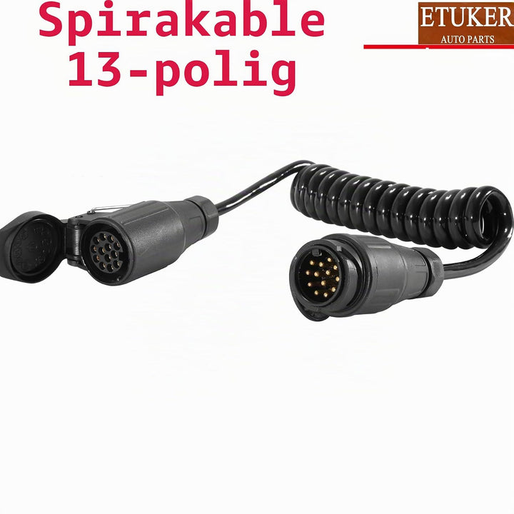 Anhänger Verlängerungskabel 13 Adrig Max.1.9M,13 auf 13 Adapter Anhänger Verlängerung Kabelverbinder
