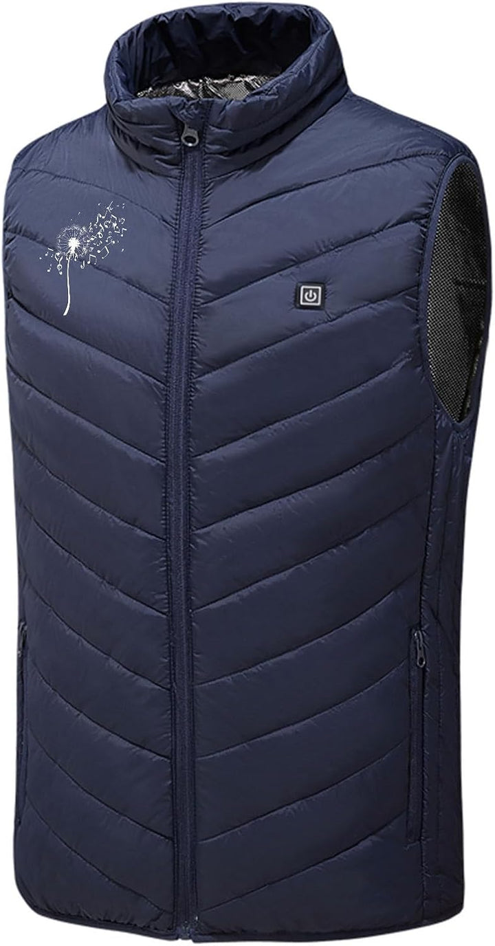 UHouse Beheizbare Weste Damen Und Herren Winter Einstellbare Heizweste mit 9 Heizzonen Beheizte West