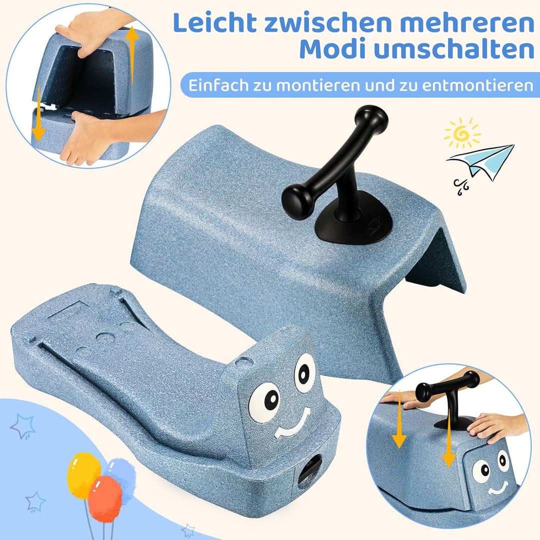 MAMIZO 5 in 1 Rutschauto ab 1 Jahr, Babyrutscher mit 360° Geräuschlose Räder, Babyroller bis 20kg, B