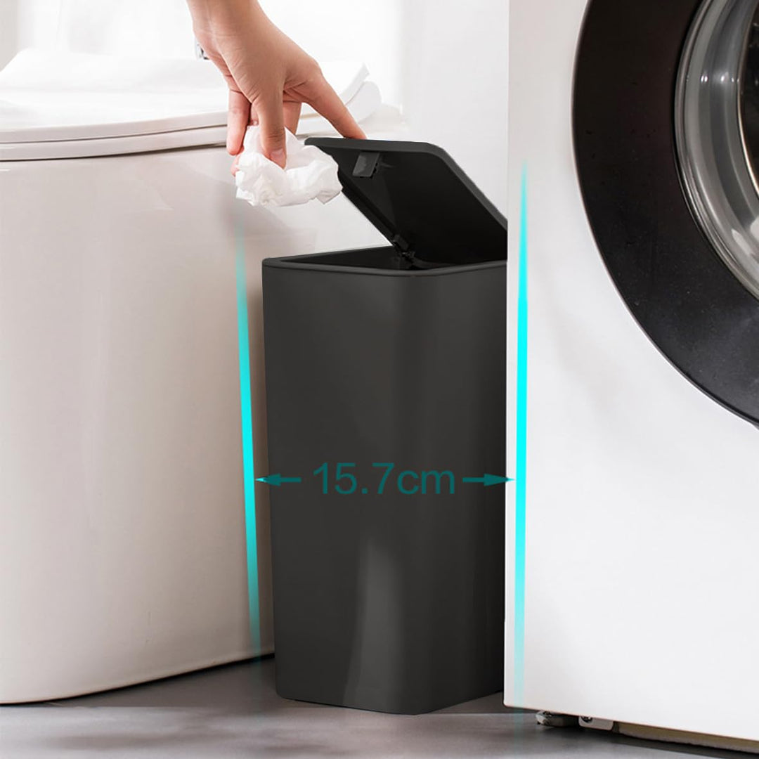 3 Stück 10 l Mülleimer mit Pop-Up-Deckel. Kleiner Mülleimer mit Deckel, Abfallkorb für Küche, Schlaf