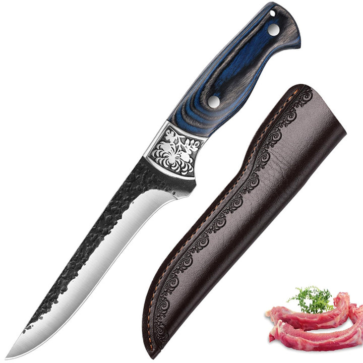 Fubinaty Ausbeinmesser Kochmesser handgefertigt geschmiedet Outdoor-Kochmesser Full Tang High Carbon