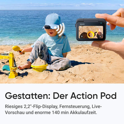 Insta360 GO 3S 64 GB - Tragbare 4K Mini-Kamera, Freihand-POVs, Überall anbringbar, Stabilisierung, 1