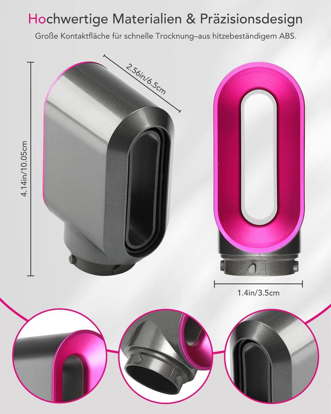 Vorstyling-Trocknerdüse für Dyson Airwrap, Kompatibel mit HS01/HS05/HS08, Aufsatz für schnelles Troc