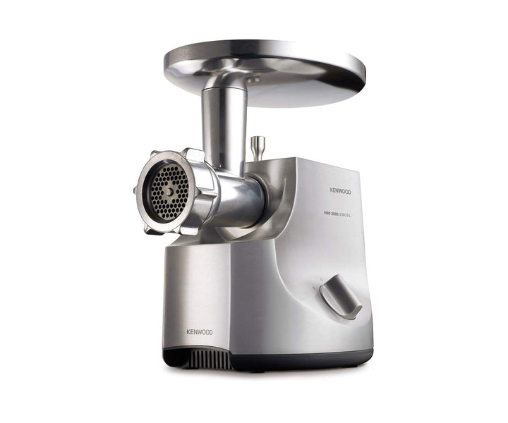 Kenwood Fleischwolf MG700, 3 Edelstahl Lochscheiben, 2 Wurstfüll-Aufsätze, 1 Kebbe-Aufsatz, grosse E