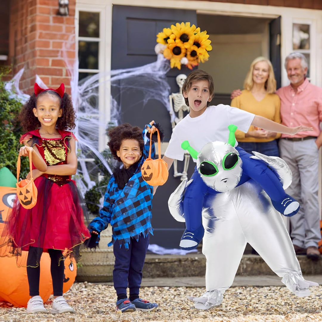 Aufblasbare Ausserirdische Kostüm Erwachsene Kinder Halloween Ausserirdische Kostüme Anzug für Männe