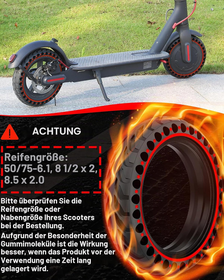 BABEJIA 2 Stück 50/75-6.1 Scooter Reifen für Xiaomi Elektroroller Pro 2 / M365 / M365 Pro / 1S / Ess