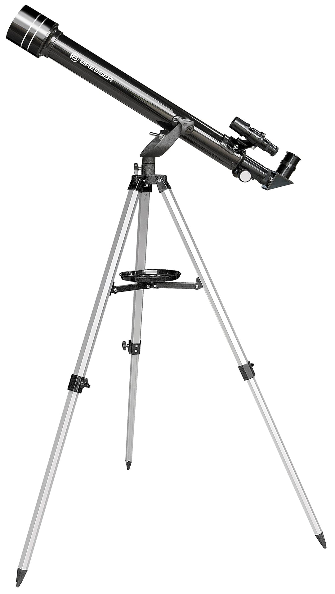 Bresser Teleskop Arcturus 60/700 Einsteigerteleskop mit Stativ und reichlich Zubehör mit praktischem