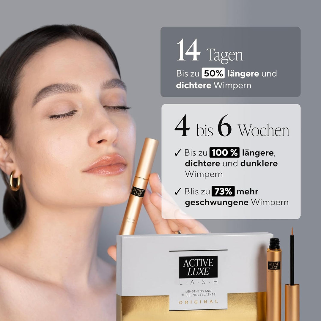 Active Luxe Wimpernserum - Eyelash Growth Booster Serum - 60-Tage-Kur (1,5 ml), Wimpernlifting Produ