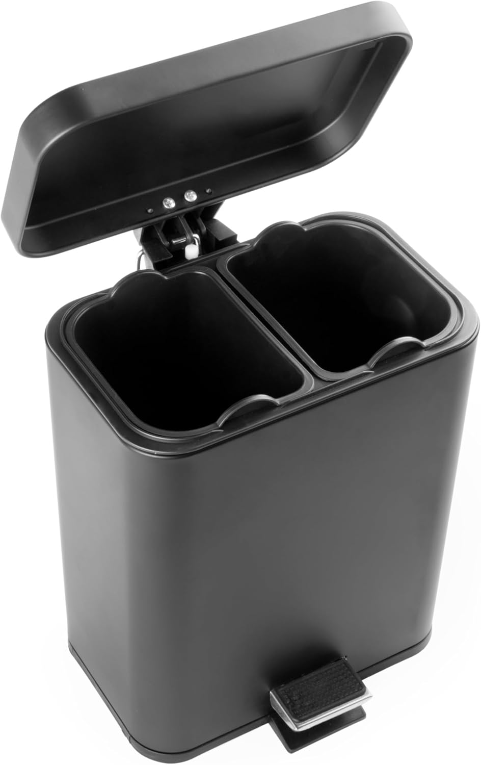 Beldray Doppel-Fach-Abfalleimer - 5 Liter, doppelte Trennung, rechteckig, Müll/Abfall, herausnehmbar