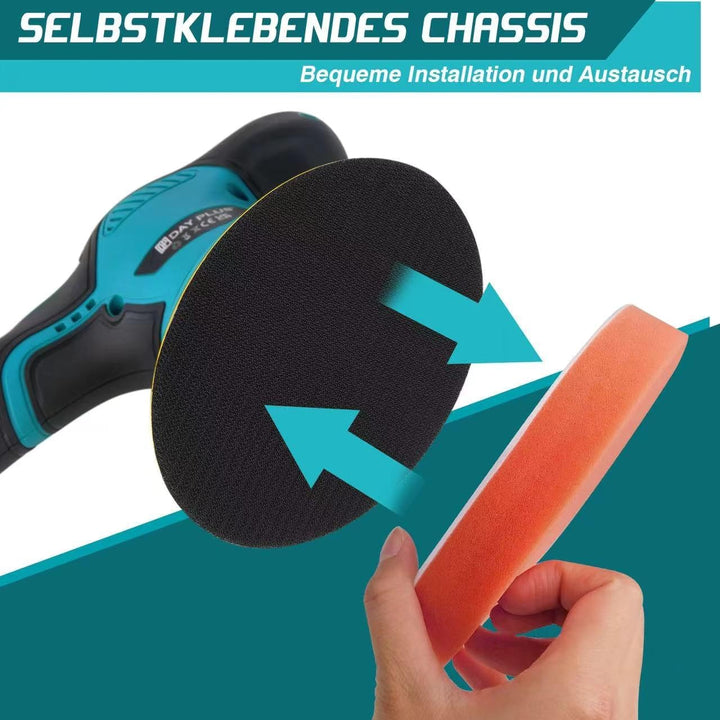 Akku Poliermaschine, Exzenter Poliermaschine, Auto Poliermaschine Set 22pcs, Kabellos Akku Auto Poli