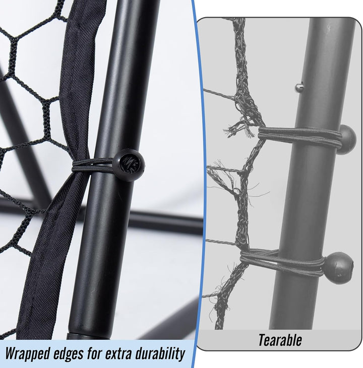 Leogreen Rebounder für Fussball, Fussball Rebounder Jugendlich, Teleskopische Stufenlose Einstellung